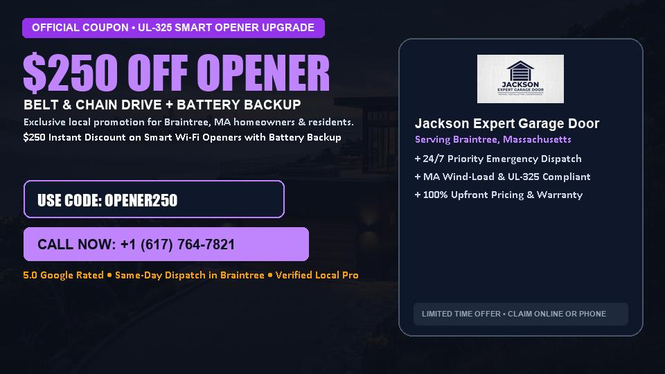 Jackson Expert Garage Door $250 OFF Premium LiftMaster Opener Installation