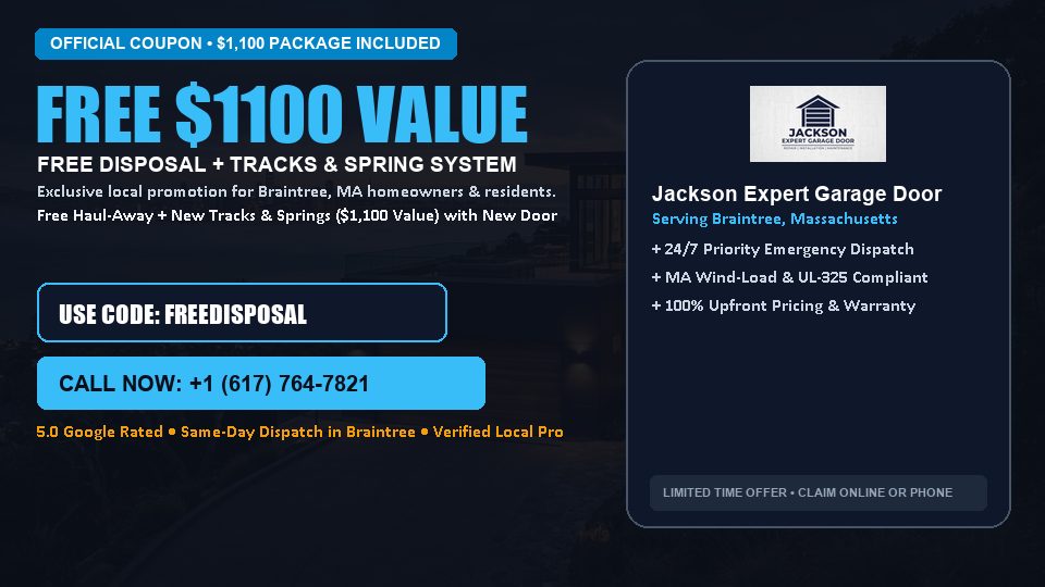 Jackson Expert Garage Door FREE Haul-Away & Heavy-Duty Tracks with New Door